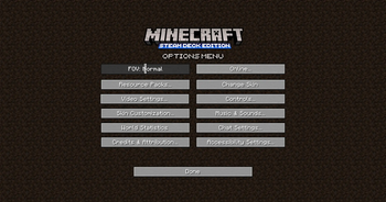 Options Menu