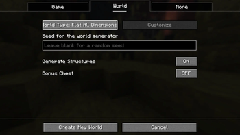 Flat All Dimensions world preset