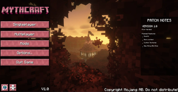 main menu