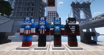 All Captain America suits