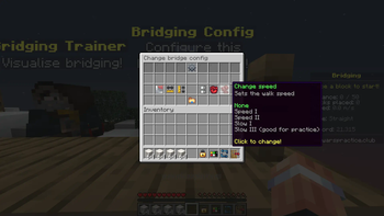 "Bridging Config" menu