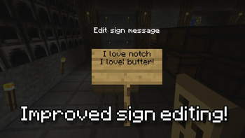 Improved sign editing!