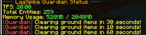 Status and Clear Warning Message