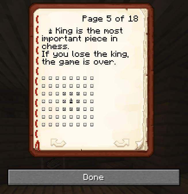Example of pages in a book