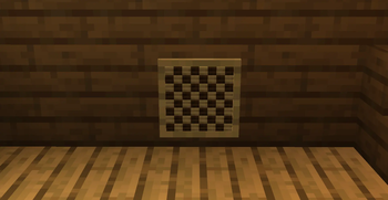 Chess board item in a frame