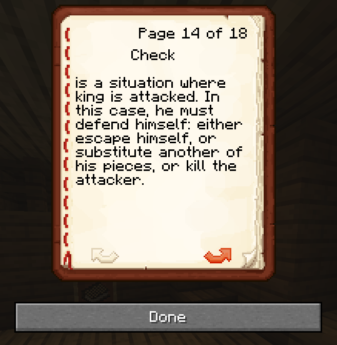 Example of pages in a book