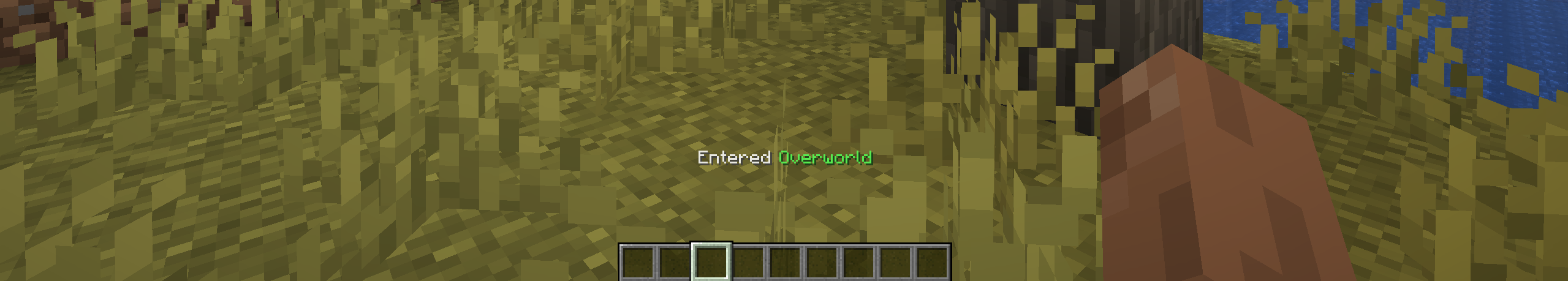 Action bar alert in the Overworld