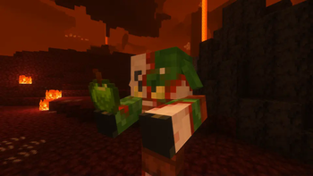 A Ziglin Holding a Green Apple