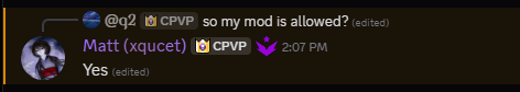 Allowed on CPVP.gg