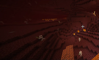 The Nether with Mob Outlines