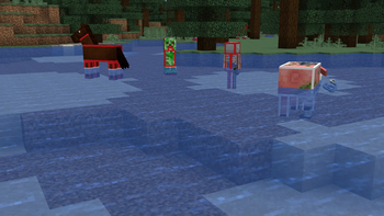 Some of the mobs changed by Mob Outlines