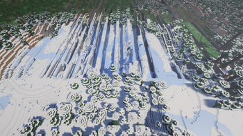 Third layer of the overworld far lands