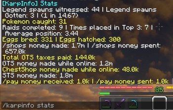 Stats tracking