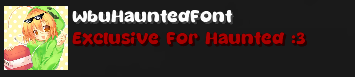 wbuHaunted's Font (Matcha Mint) — screenshot 1