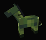 Pixelated horses