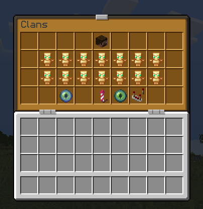 Clans Menu