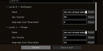Mod settings