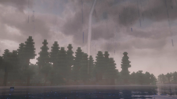 ⛈️ Particle Rain + Immersive Thunder