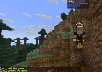 Disguised player quits and connects to the server