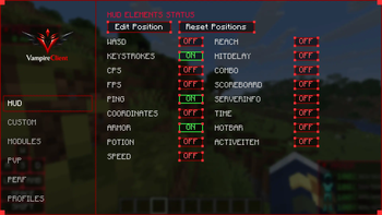 Huds Menu