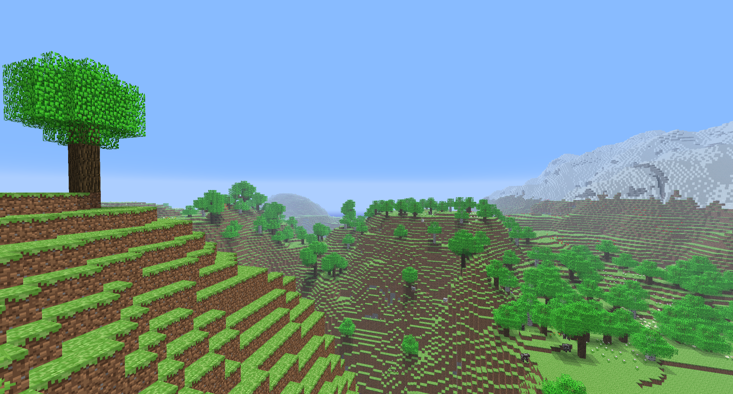 1.18.2 mountain generation with Nostalgic Tweaks and Golden Days resource pack.