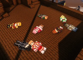 Corpses on an airship.