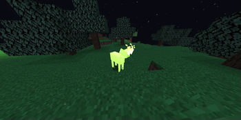 Luminous Deer (at night)