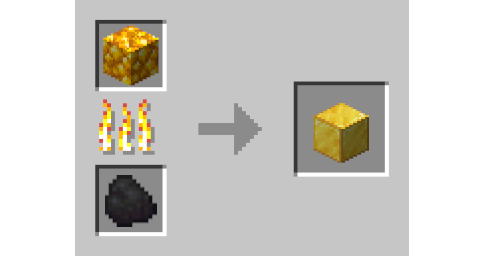 Raw Gold Block Smeltable