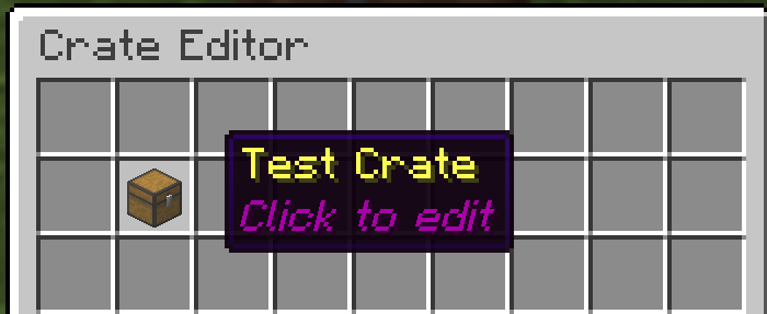 Crate Editor