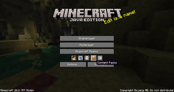 Content Packs Button