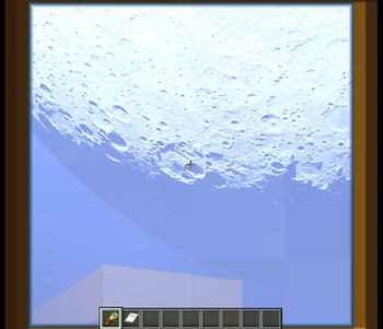 Western lunar craters during the waxing gibbous phase
