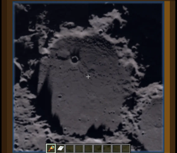 Crater on the terminator in high zoom