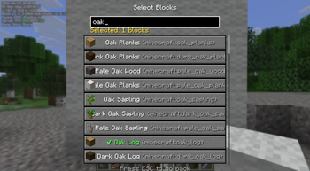 Block Selector GUI