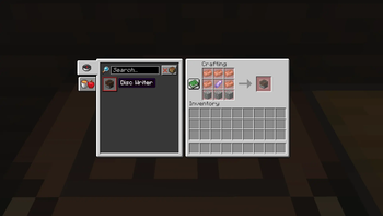 Disc Writer Crafting Recipe