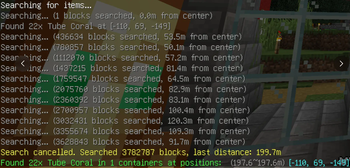 Search status