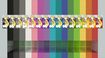 Pastel Wool Colors and Glasses to match with Renamon!