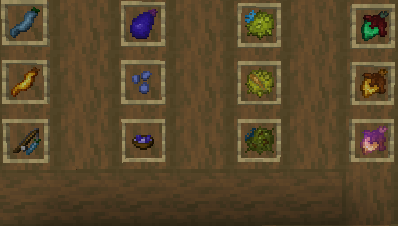 All of the alien fruit items added in V0.1 !