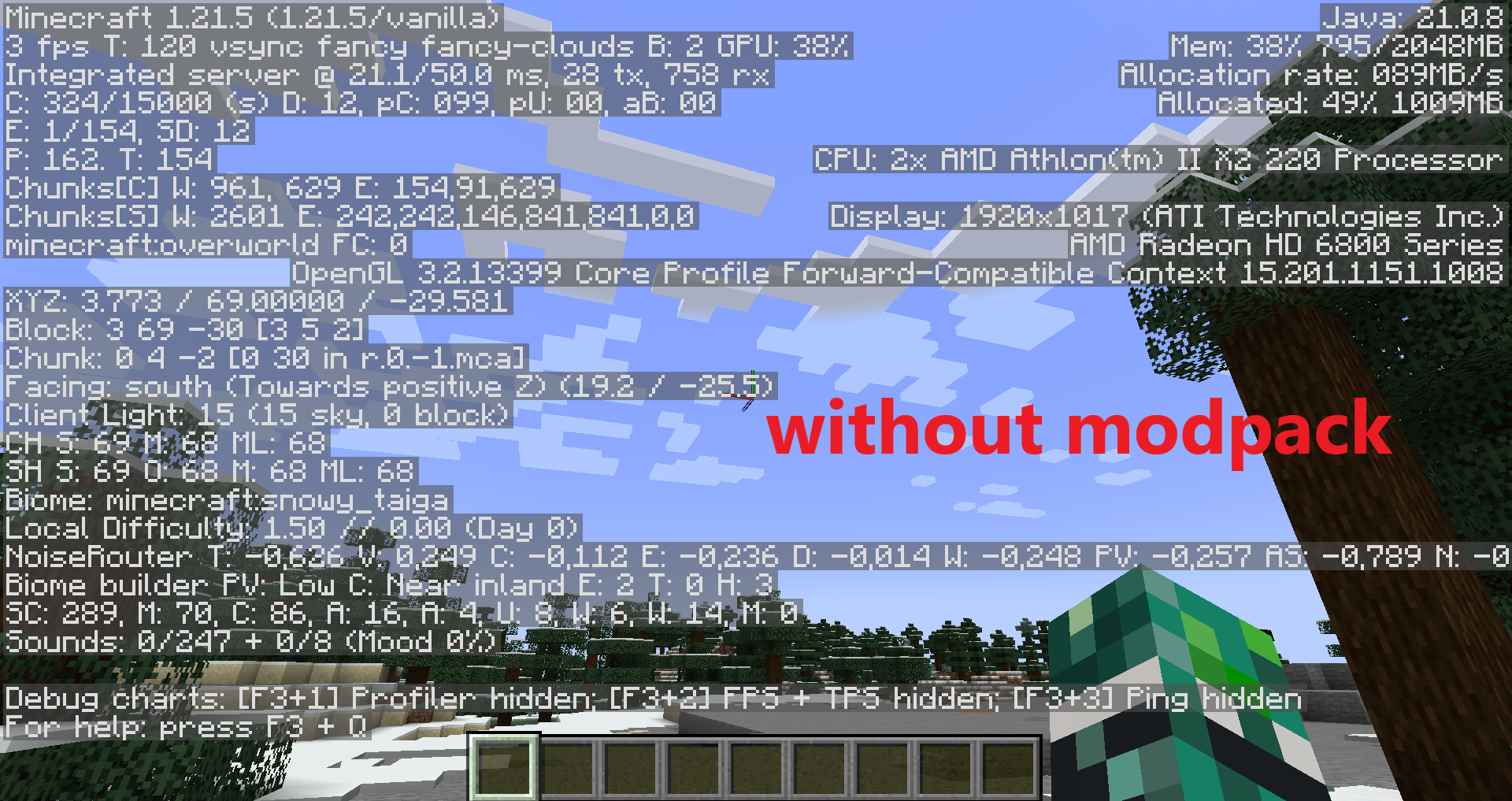 without modpack