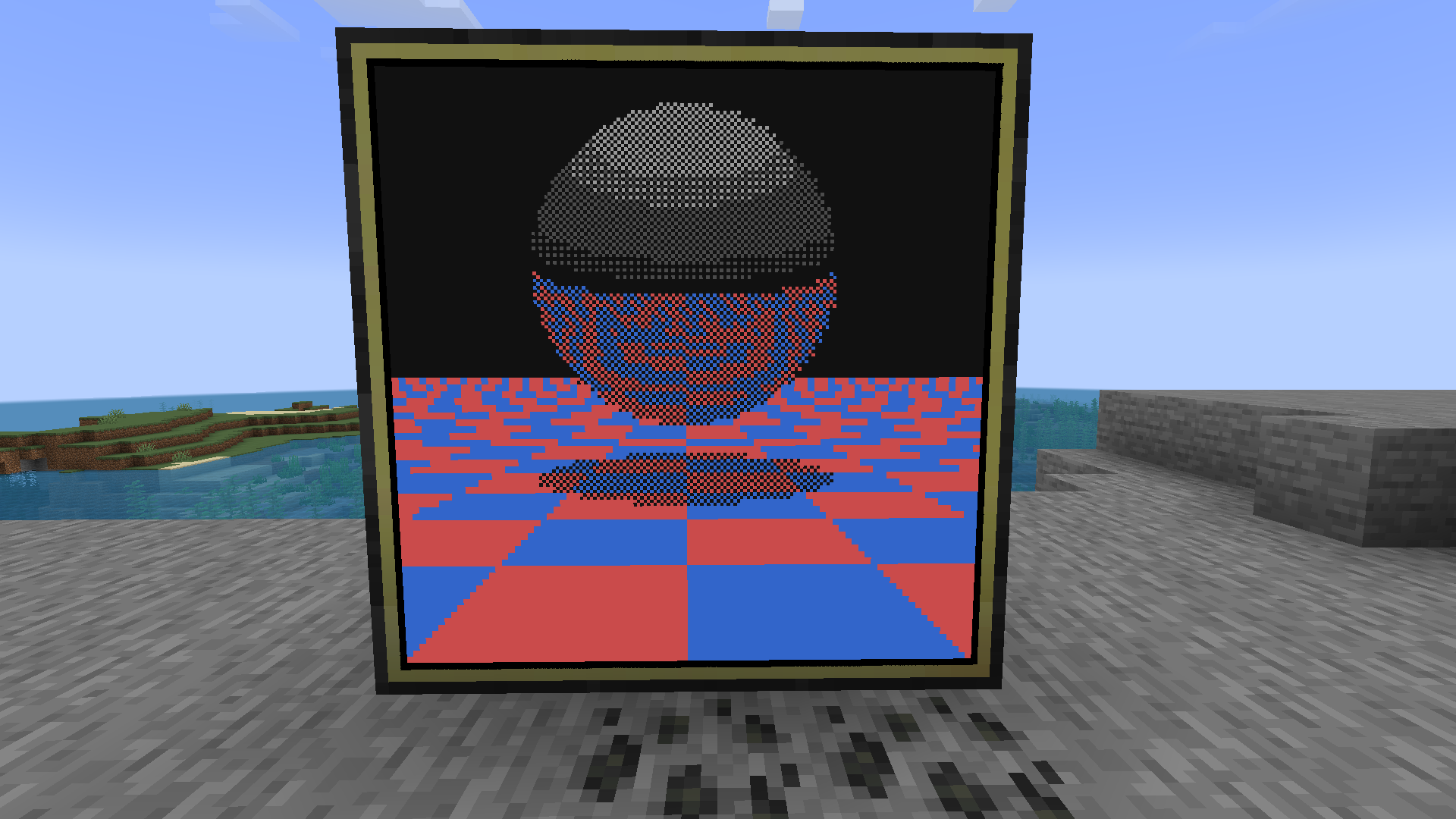 raycast.lua running on a monitor