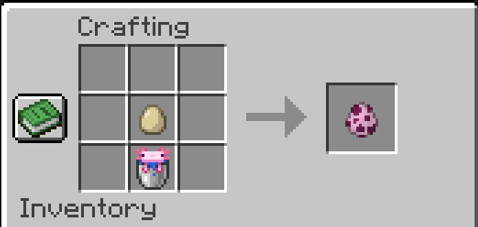Axolotl Crafting Recipe