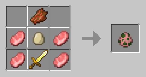 Zombiefied Piglin Crafting Recipe