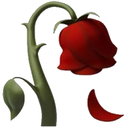 Wilted Rose Emoji