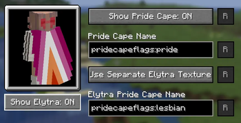 Editor Cape showing Elytra