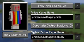 Editor Cape showing cape