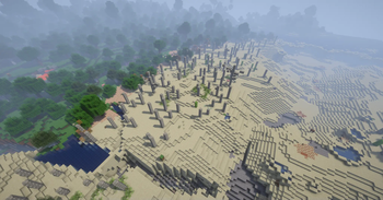 A forest getting "desertified" (shaders)