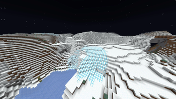 Powdered snow outline