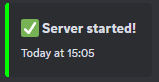 Server Started