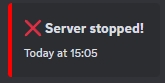 Server Stopped