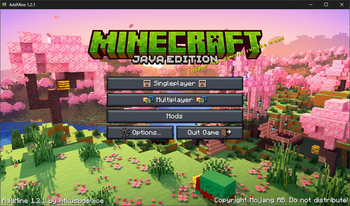 Main Menu (1.2.1 or higher)