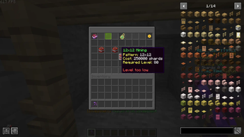 Mining Size Menu